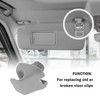2PCS Sun Visor Clip,Durable Car Visor Clip Hook Replacement OEM#88217S01A01ZA,88217S04003ZA,Premium