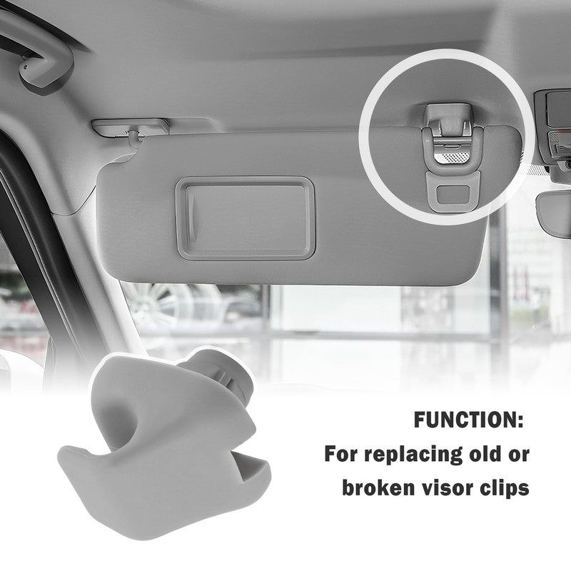 2PCS Sun Visor Clip,Durable Car Visor Clip Hook Replacement OEM#88217S01A01ZA,88217S04003ZA,Premium