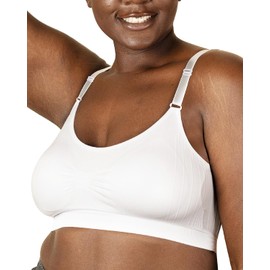 Coobie Seamless Scoopneck Bra,White,Full Size