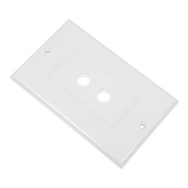 OSALADI Speaker Wall Plate with Dual Banana Binding Post Audio Socket Panel for Home Theater Professional Installations Easy to Install Speaker Connection