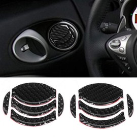 Carbon Fiber Door Air Vent Trim for Nissan 350z 2006-2009 Car Interior Door Air Condition Outlet Vent Trim Cover Decoration Accessories