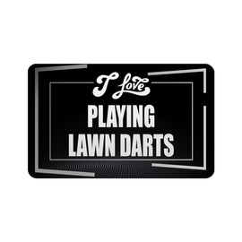 Makoroni - I LOVE PLAYING LAWN DARTS Hobby Rectangle Magnet, 2"x3" Refrigerator Magnet, DesN52