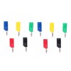 10PCS 4mm Banana Plugs Brass Nickel Plated Connectors Speaker Cable