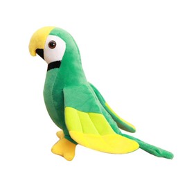 NUOBESTY Realistic Plush Toy Parrot Plush Toy Parrot Plush Toy Parrot Bird Animal Plush for Children Decoration Green S