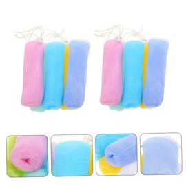 Ipetboom 10pcs Bag Pouch Soap Net Exfoliating Shower Soap Pouch for Soap Foaming Fun Random Color