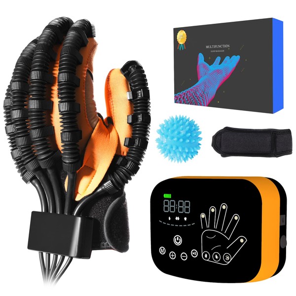 Upgraded rehabilitation robotic gloves for hempiplegia stroke paralysis arthriti patient physical reabilitech ,finger and hand function workout recovery device,massager machine gloves orthosis products