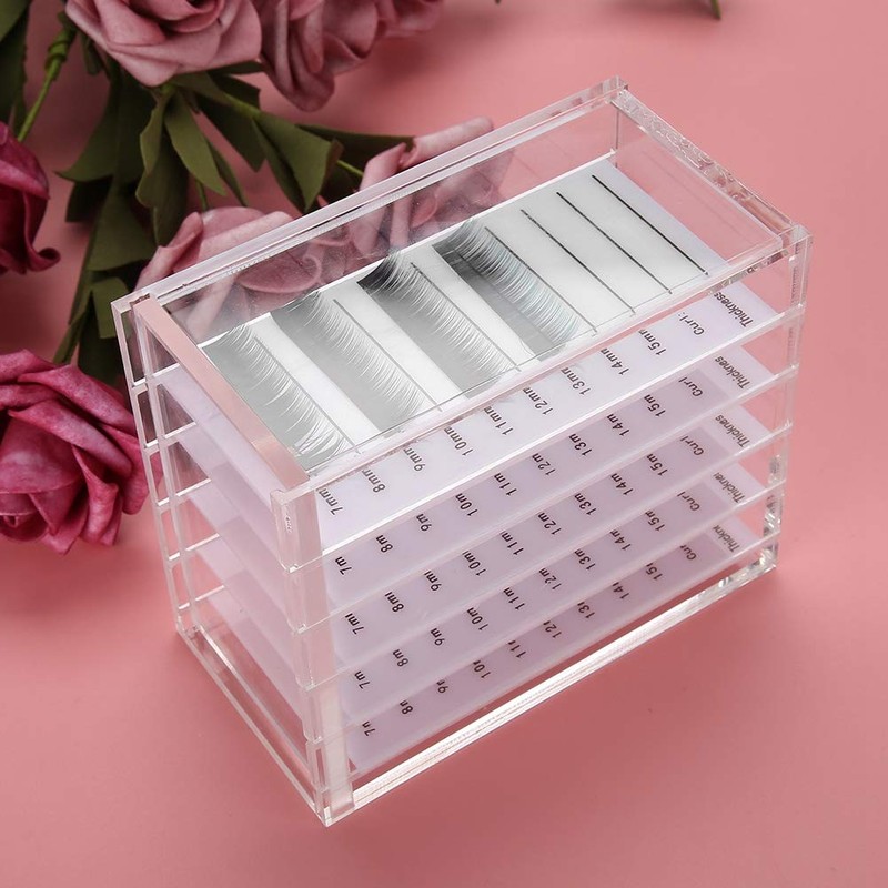Eyelash Storage Box, 5 Layers Eyelash Extension Storage Box, Plastic