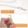 DSLSQD Purse Straps Replacement Crossbody, White Leather Purse Strap with