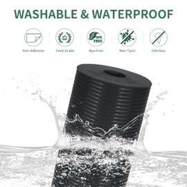 Origuuds Drawer Mat, Eva Waterproof Kitchen Drawer Mats, Non-Slip Mat Fridge Liners, Can Be Cut to Size (Black/30 cm x 300 cm)