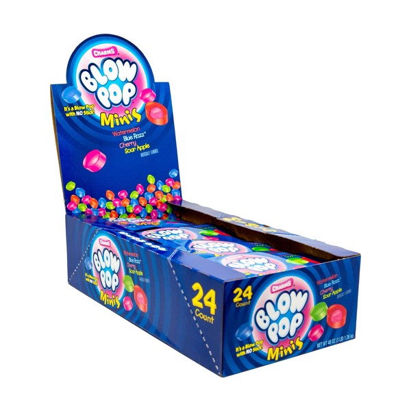 Charms Blow Pops Minis, 2.0 Oz. Bags, 24-Count