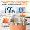 Deep Fry Thermometer - Digital Candy/Candle/Meat Thermometer with Rotatable Large
