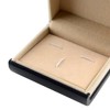 Esquirla Deluxe Velvet Cufflink Storage Box for Groomsmen Gifts, Black-