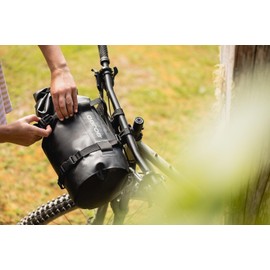 aeroe 12L Heavy Duty Dry Bag Black 2-Pack | 100% Waterproof IP65 | Stable Secure Attachment | Fits Spider Rear Rack, Front Rack, or Handlebar Cradle – Welded TPU