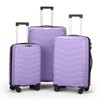 Udorich Fashionable 3-in-1 Trolley Case for Effortless Travel, Unique V-Stripe