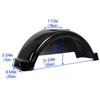 ECOTRIC 2 Pcs Trailer Fenders W/Steps Compatible with 13" Diameter