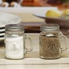 Circleware Honey Bee Mason Jar Mug Glass Salt and Pepper