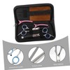 Beavorty 7pcs Hairdressing Set with Scissors Combs and Durable Ergonomic