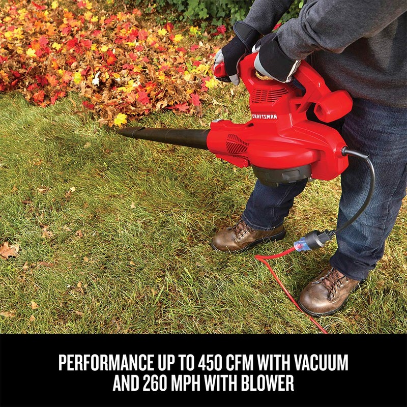 CRAFTSMAN 3-in-1 Leaf Blower, Vacuum and Mulcher, Backpack Blower Up