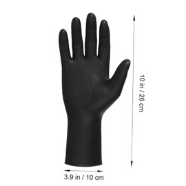 Vaguelly 3Pairs Slip Hair Dye Gloves for Hairdressing Black Barber Hand Protectors Essential Hair Beauty Tools for Men Women