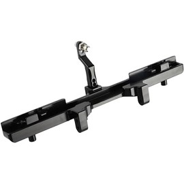 Pothyes Aluminum Alloy Rear Bumper with Tow Hook for Traxxas TRX6 1/10 RC Crawler Upgrades (Black)