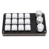 Mini Custom Keypad 12 Keys 3 Knobs Programmable Blue Switch