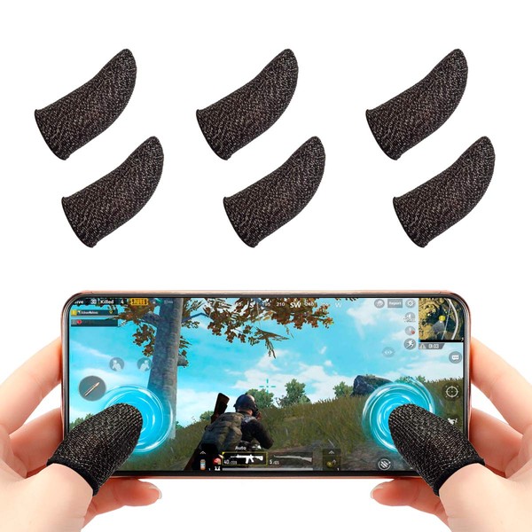 Newseego PUBG Mobile Game Finger Sleeve[6 Pack], [Thinner&Softer] Touch Screen