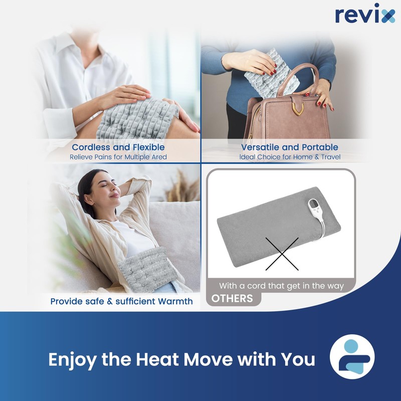 REVIX Microwave Heating Pad, 8 * 14" Flaxseeds Heating Pads