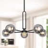 Yolsunes Lighting Fixture Replacement Globes Top Opening Smokey Black Glass