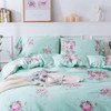 ABREEZE Floral Duvet Cover Set Queen Super Soft Women Girls