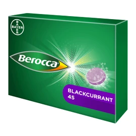 Berocca Vitamin C Effervescent Blackcurrant Flavour Tablets, Pack of 45