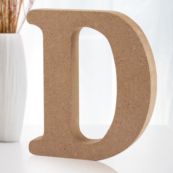Darryy 10 cm Standing Wooden Letters, Log Natural Large Wooden