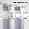 VentuCoven Marble Shower Curtain Purple Marble Shower Curtain for Room