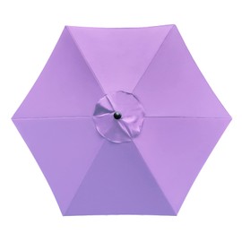 Sunnyglade Sunnyglade 7.5Ft 6 Ribs Umbrella Canopy Replacement Patio Top Cover For Market Umbrella (Purple)