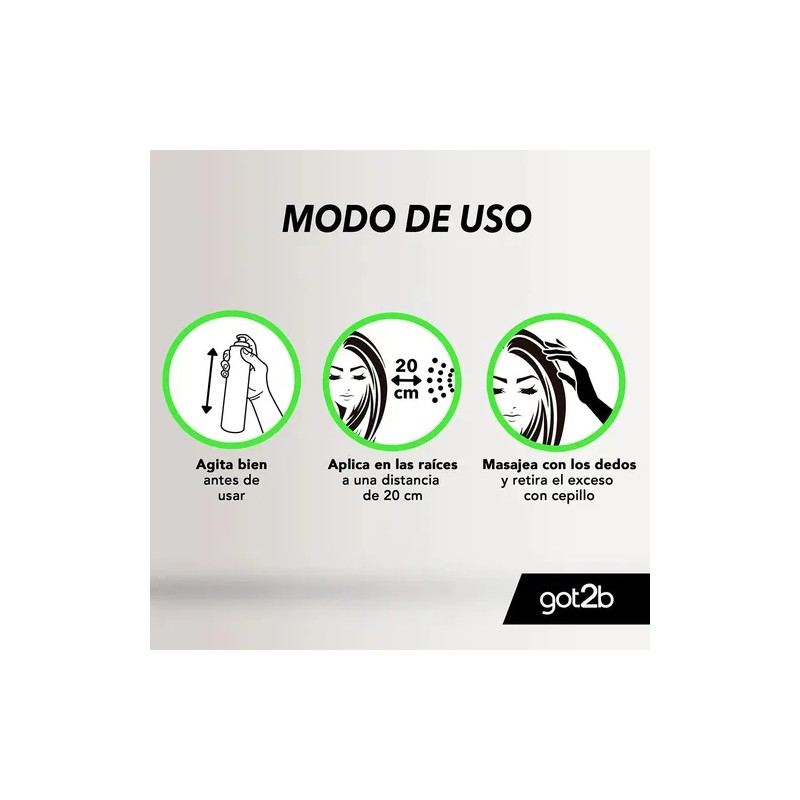 Shampoo en Seco Extra Fresh 200Ml Got2b