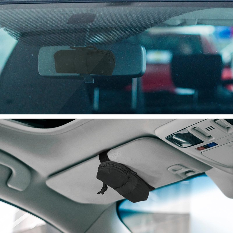 Homakover EZ Pass Organizer Holder with Strap, Toll Transponder Holder,