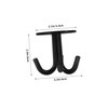 KONTONTY Ceiling Hook Black Stainless Steel Plant Bracket Heavy Duty