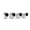 DOJA Barcelona Threaded Fitting 90º Brass Chrome-Plated 1/2 Inch Male