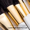 Luxury Enzo Ken Natural Black Goat Hair Makeup Brush Set