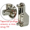 Oval Closet Rod End Supports w/Rear Facing 5mm Pins |