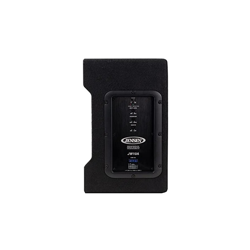 Jensen JW10A 10" Subwoofer in Multi-Mounting Vented Enlosure with Built-in