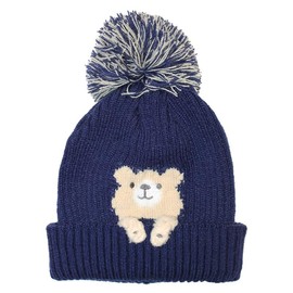 Happybeans Knit Hat, For Boys, Girls, Cold Protection, Baby, navy