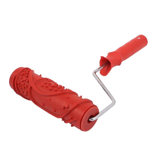 IIVVERR Ceiling Wall Flower Pattern Painting Roller Brush Tool 175mm