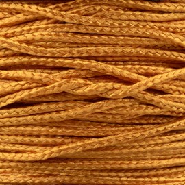 Paracord Planet Micro Paracord – Thin Braided Cord for Crafting, Fishing, and DIY Projects in 125 ft Spools – Goldenrod