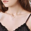 HARMONY BOLA Ballerina Necklace 925 Sterling Silver Heart Necklace Ballerina