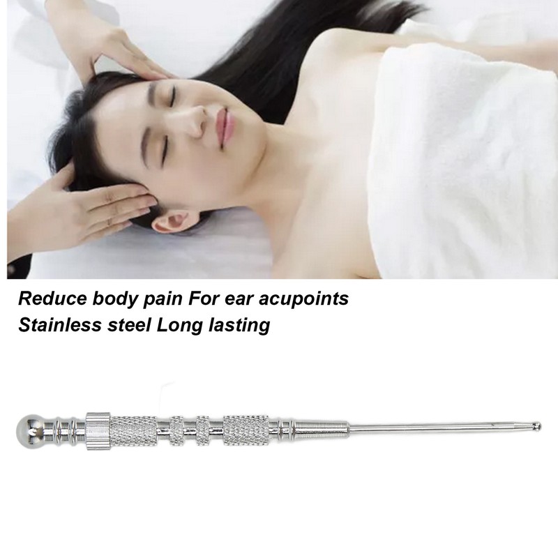 Facial Reflexology Massage Tool Retractable Stainless Steel Reduce Pain Manual