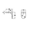 City Deco Centre Angle Bracket Plastic Screw Fixing For furniture