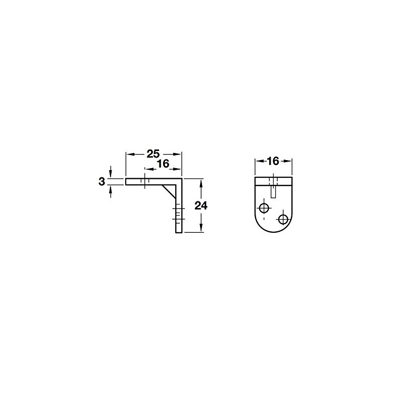 City Deco Centre Angle Bracket Plastic Screw Fixing For furniture