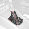 RedlineGoods Shift Boot Compatible with Subaru Legacy 1995-99. Black Leather-Red