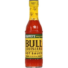B&G Foods Trappey's Bull Brand Louisiana Hot Sauce Glass Bottle, 6 oz