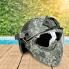 Camouflage Simple Assemble Disassembly Integrated Protection Tactics Helmet with Face